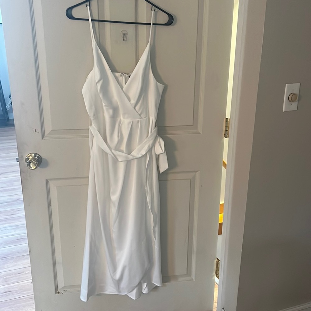 Satin White Lulus Dress